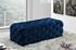Debbie Ottoman/Bench In Navy Velvet by Meridian Furniture