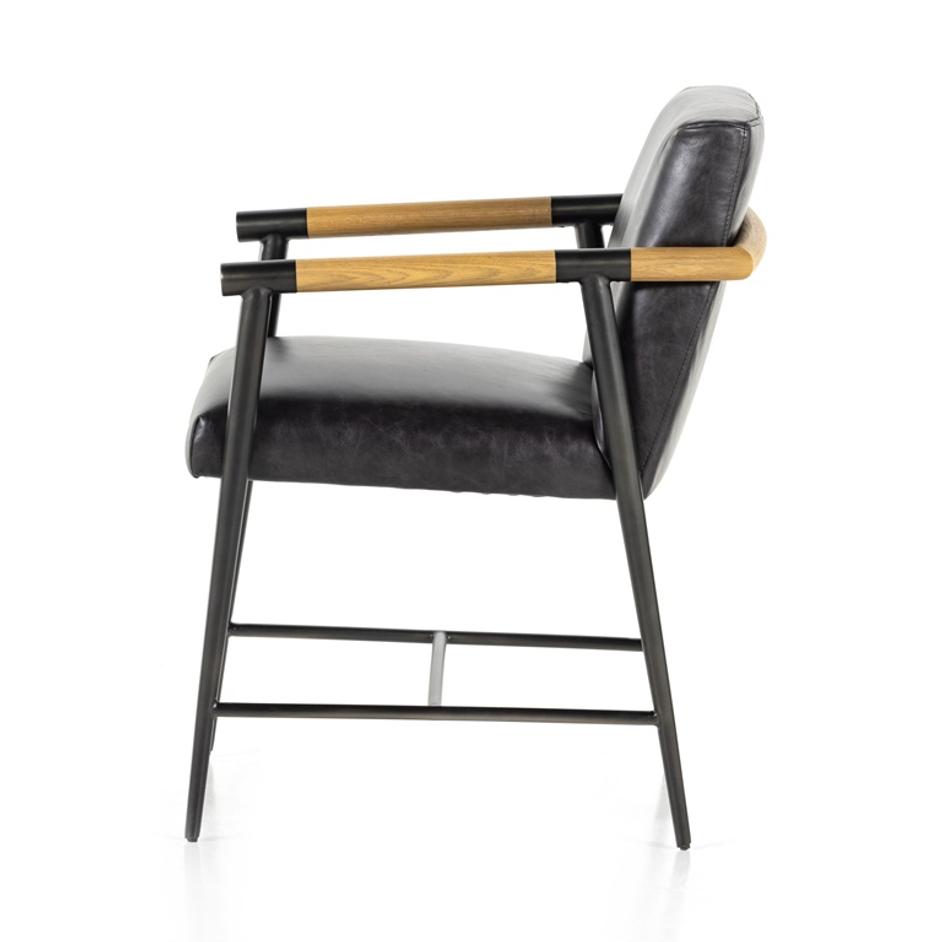 Rowen Dining Chair In Sonoma Black by FOUR HANDS