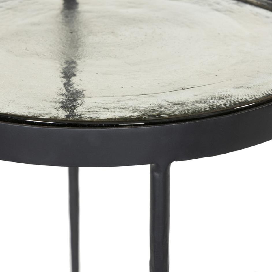Yoko Nesting Table - Clear Cast Glass by Four Hands