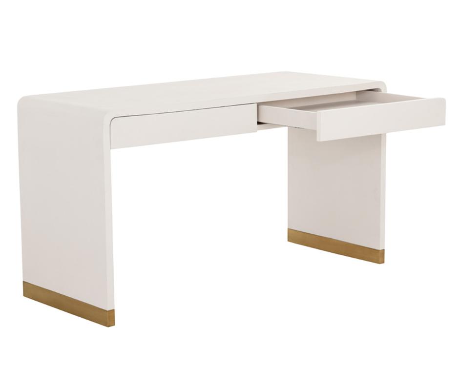 ILONA DESK - OYSTER SHAGREEN by Sunpan
