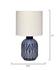 Highland Ceramic Table Lamp with Linen Shade by Jamie Young