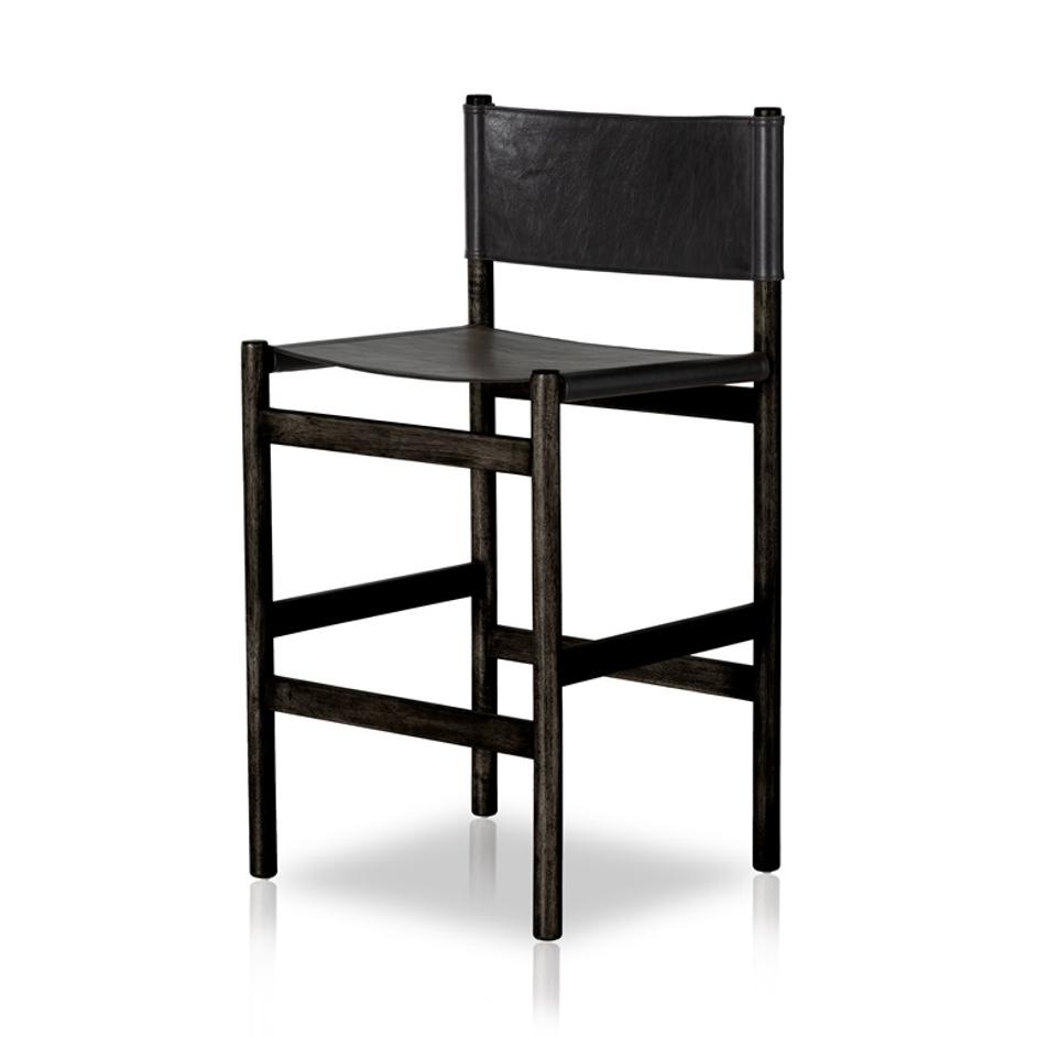 Kena Stool In Sonoma Black In Bar by FOUR HANDS