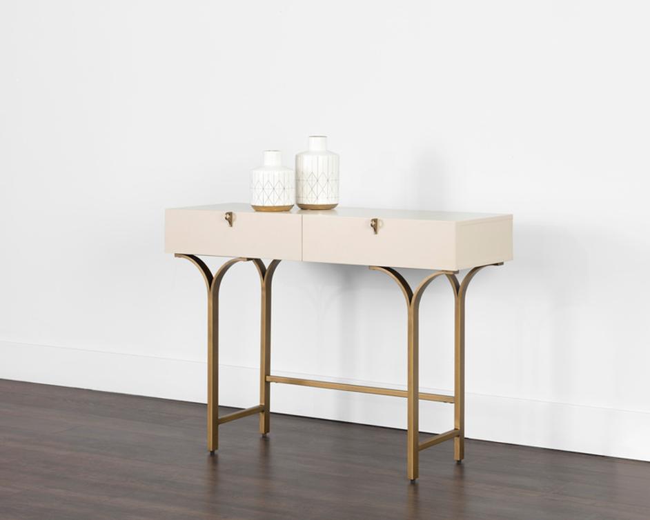 CELINE CONSOLE TABLE - CREAM by Sunpan