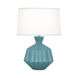 Matte Steel Blue Orion Table Lamp by Robert Abbey
