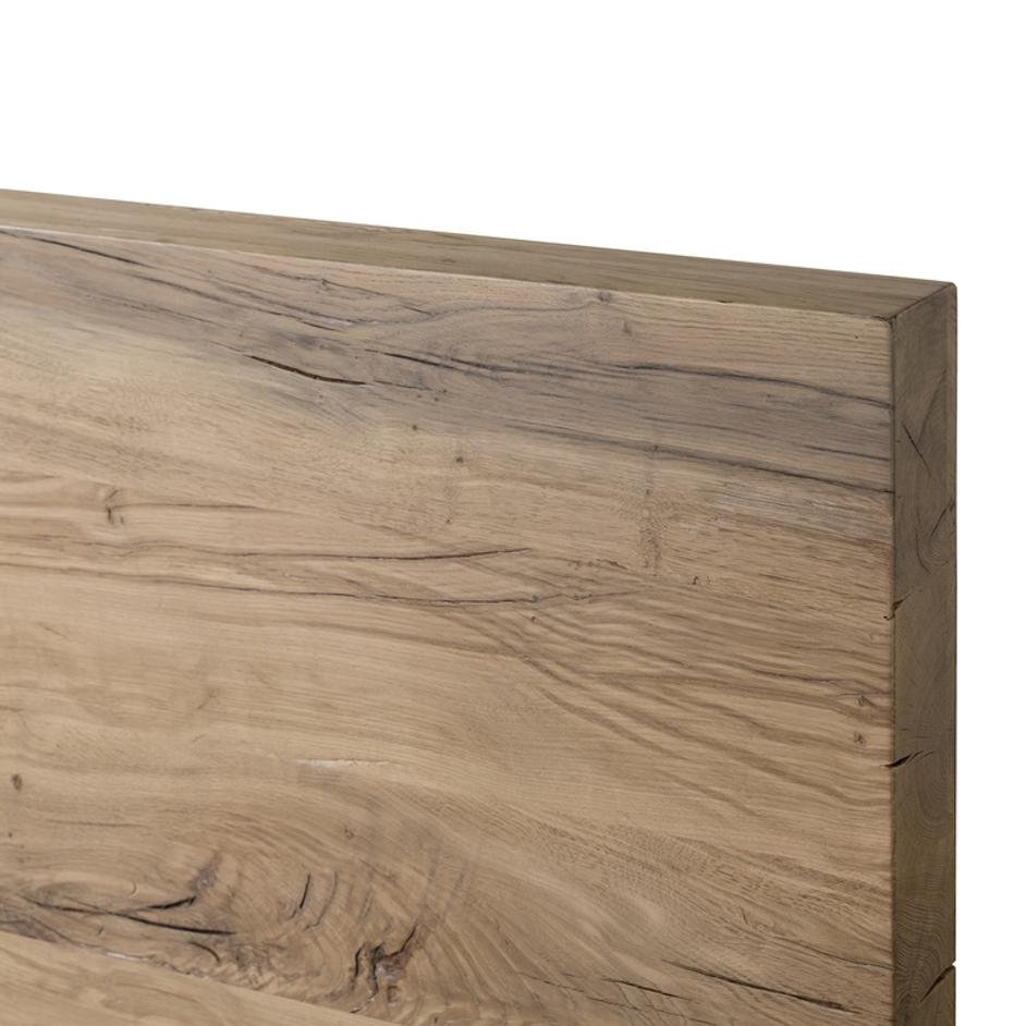 Lia Queen Bed in Natural Reclaimed French Oak by FOUR HANDS