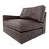 Thurlow Left Arm Facing Chair Espresso Brown Leather by Moes Home