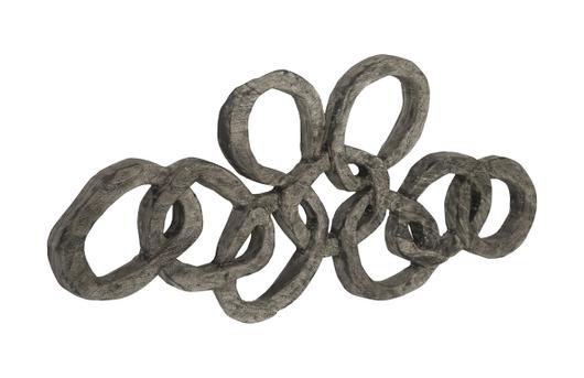 Chain Wall Art, Chamcha Wood, Grey Stone by PHILLIPS COLLECTION