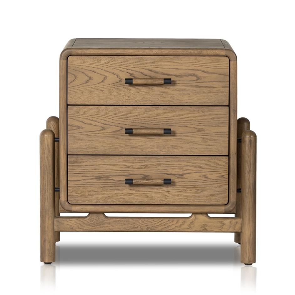 Caroline Nightstand In Smoked Oak by FOUR HANDS