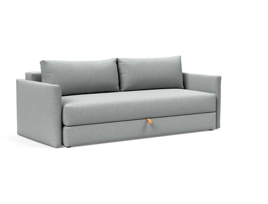 TRIPI QUEEN SLEEPER SOFA W/ARMS in MELANGE GREY FABRIC 538 by INNOVATION USA