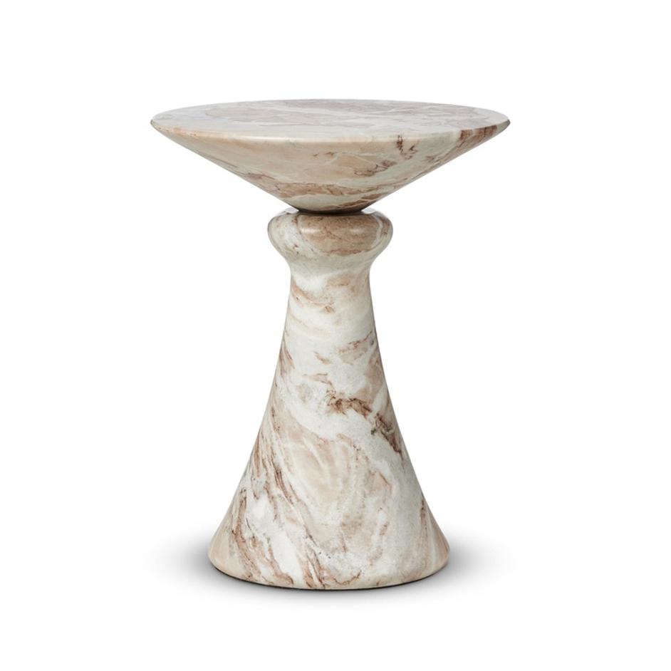 Connie End Table - Sawar Marble by Four Hands