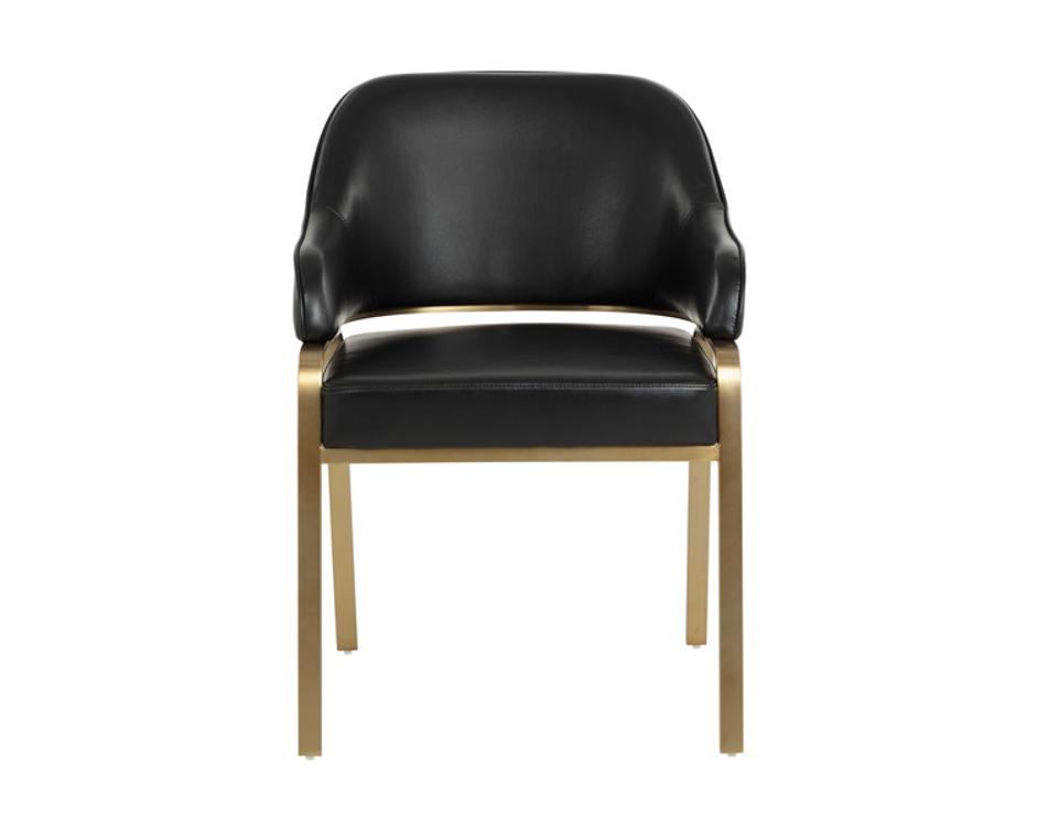 MALACHI DINING ARMCHAIR - CANTINA BLACK by Sunpan