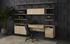 AMBROSE MODULAR BOOKCASE - SMALL - RUSTIC OAK - BLACK by Sunpan
