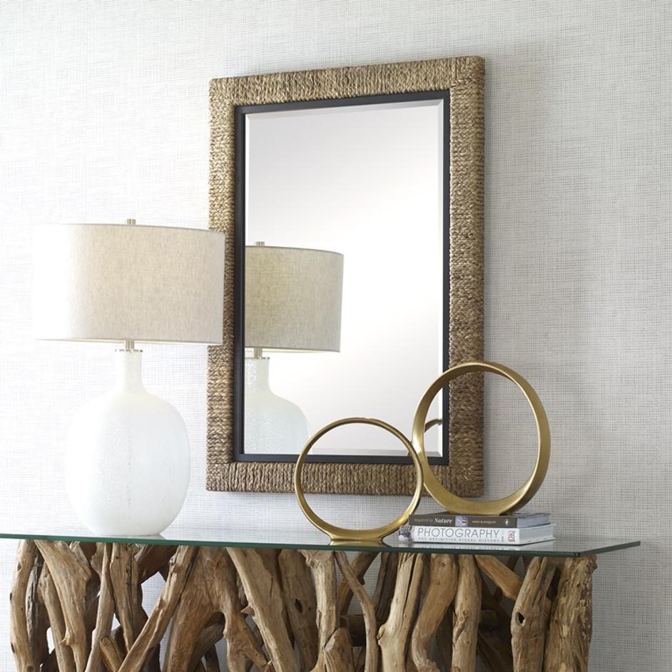 Island Braided Straw Mirror by Uttermost