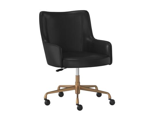 FRANKLIN OFFICE CHAIR - VINTAGE BLACK by Sunpan