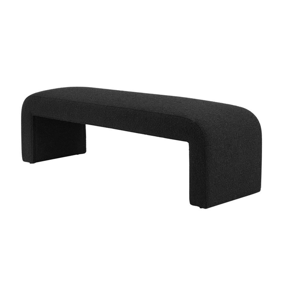 Vioreen Boucle Bench, Stanton Black by New Pacific Direct