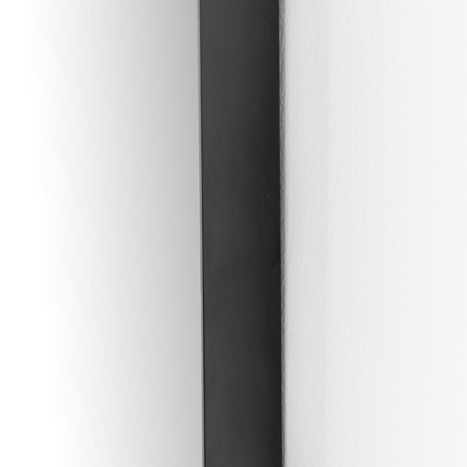 Georgina Small Mirror In Iron Matte Black by FOUR HANDS