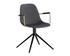 Cassius Swivel Dining Armchair - Slate Tint / Nightfall Black by Sunpan