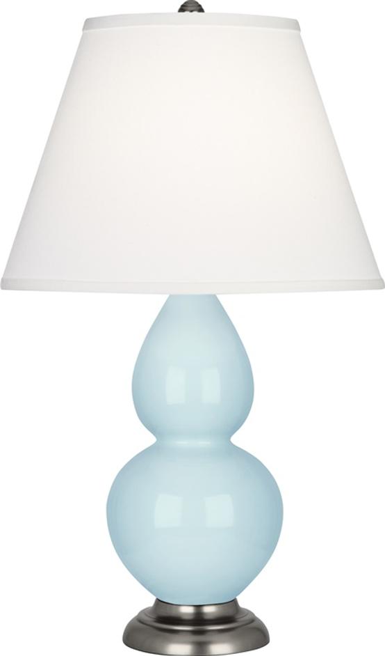 Baby Blue Small Double Gourd Accent Lamp by Robert Abbey