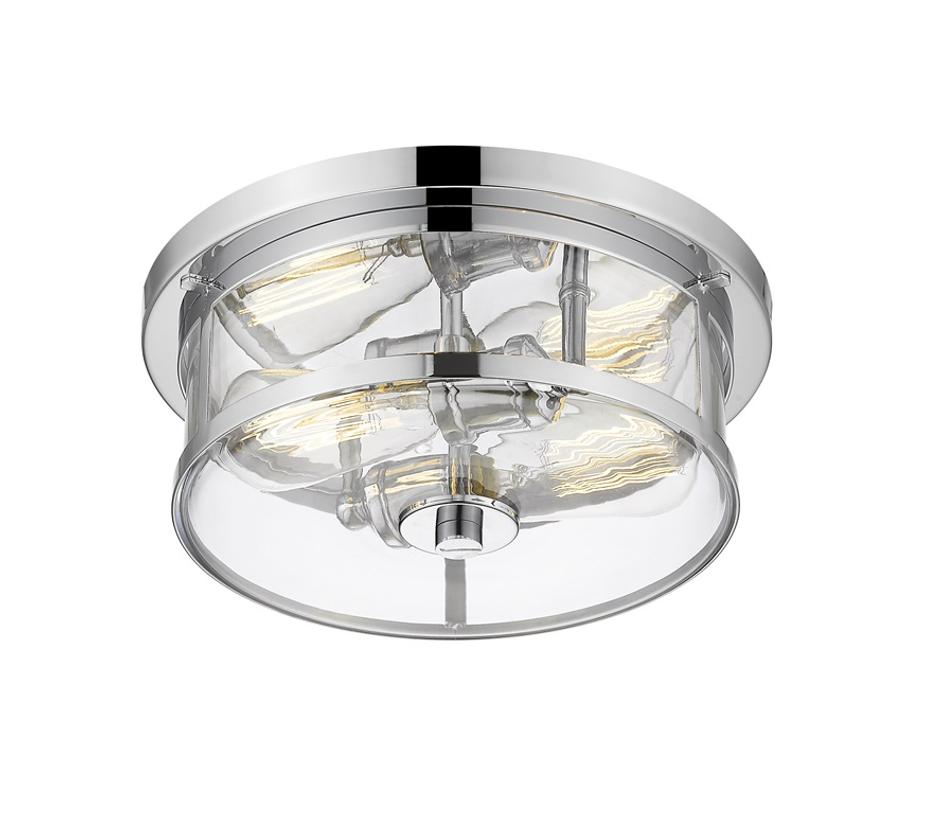 Savannah 2 Light Flush Mount in Chrome Finish by Z-Lite