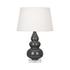 Ash Small Triple Gourd Accent Lamp by Robert Abbey
