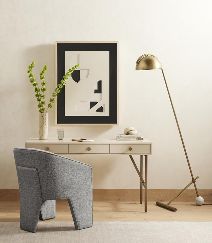 Fae Dining Chair In Barron Smoke by FOUR HANDS