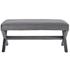 Espey Performance Velvet Bench In Gray by Modway Furniture