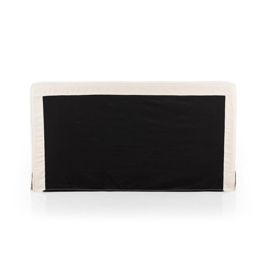 Aidan Slipcover Queen Bed - Brussels Natural by Four Hands