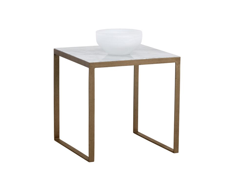 Evert End Table - White by Sunpan