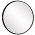 Bonded Round Black Mirror by Uttermost