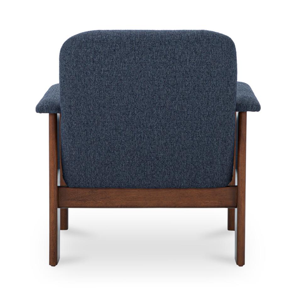Parker Lounge Chair Dark Blue by Moes Home