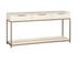 REBEL CONSOLE TABLE WITH DRAWERS - CHAMPAGNE GOLD - CREAM by Sunpan