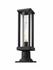 Glenwood 1 Light Outdoor Pier Mounted Fixture in Black Finish by Z-Lite