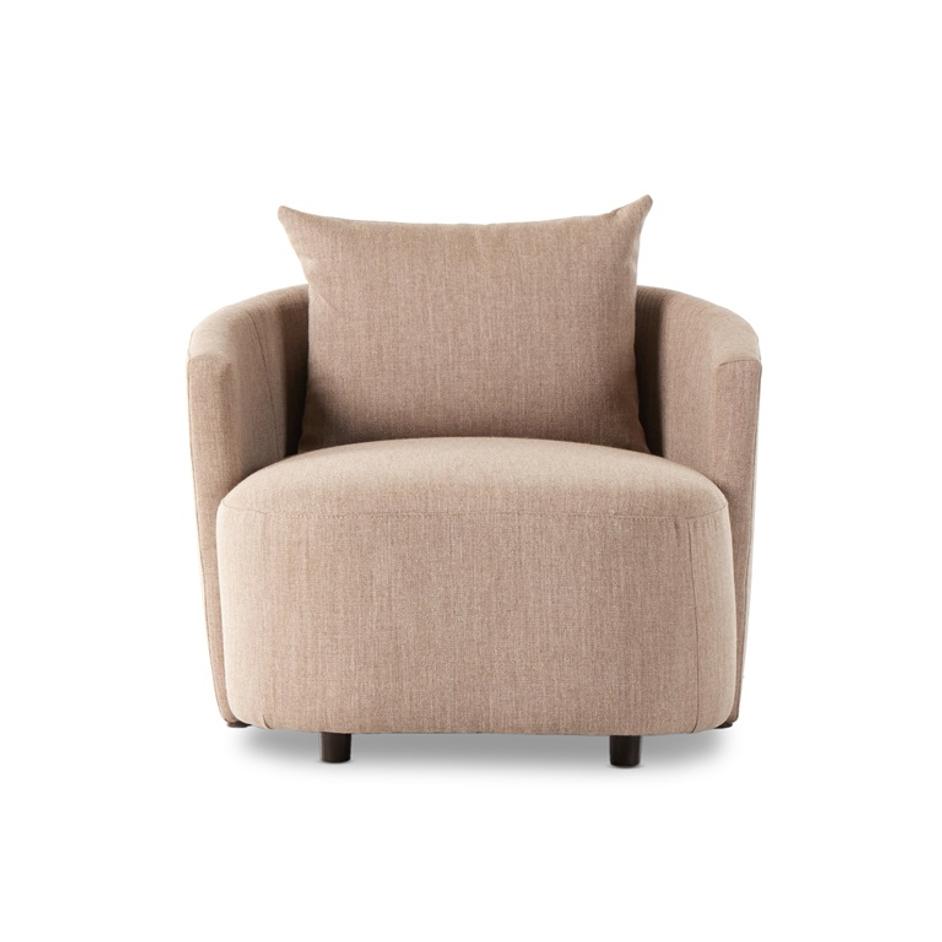 Farrah Chaise Lounge In Alcala Fawn by FOUR HANDS