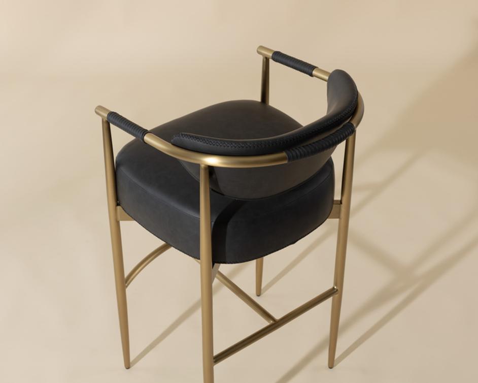 HELOISE BARSTOOL - BRAVO BLACK by Sunpan