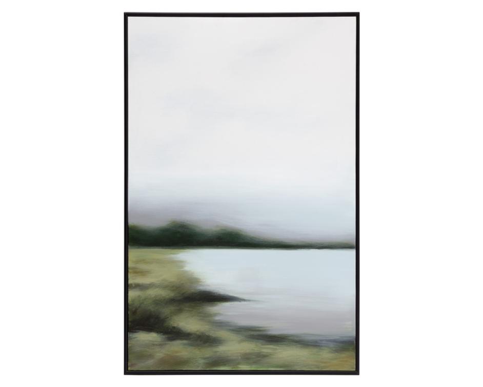 LAKESIDE VIEWS (SET OF 2) - 36" X 48" - BLACK FLOATER FRAME by Sunpan