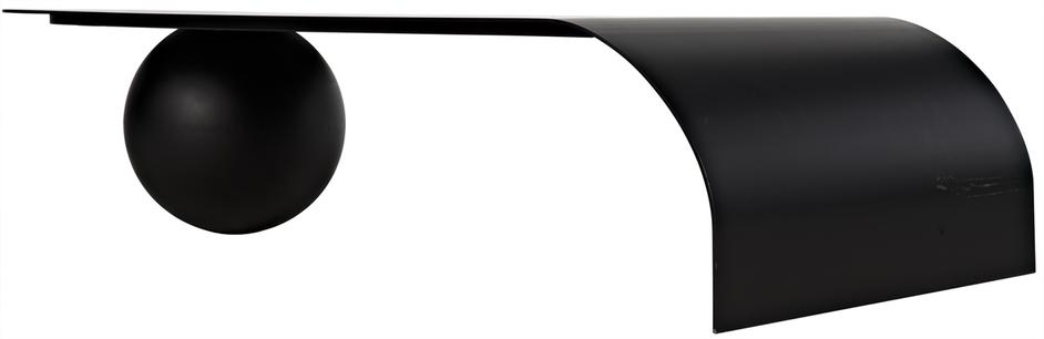 Rosario Coffee Table, Black Steel by Noir Furniture