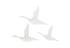 Flying Ducks, Gel Coat White, Set of 3 by PHILLIPS COLLECTION