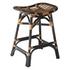 Damara Rattan Counter Stool In Black  by New Pacific Direct