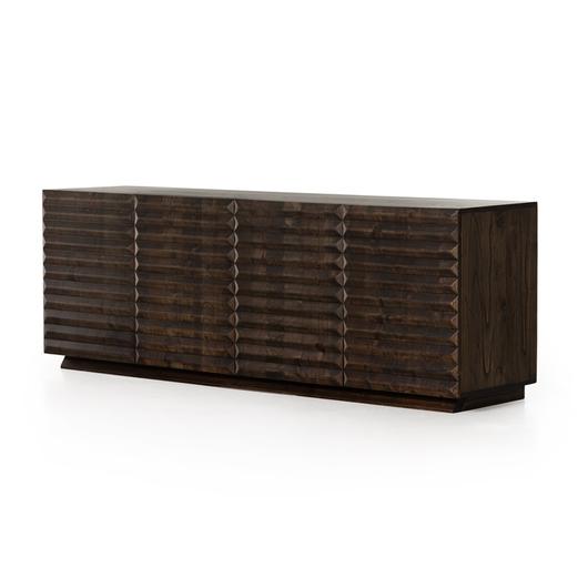 Tussac Media Console In Matte Brown Neem by FOUR HANDS