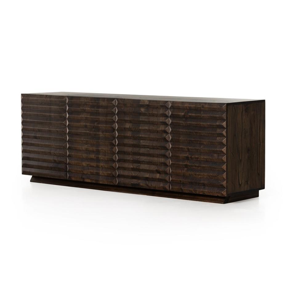 Tussac Media Console In Matte Brown Neem by FOUR HANDS