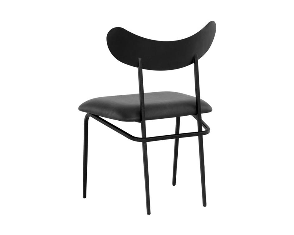 GIBBONS DINING CHAIR - BLACK - BRAVO PORTABELLA by Sunpan