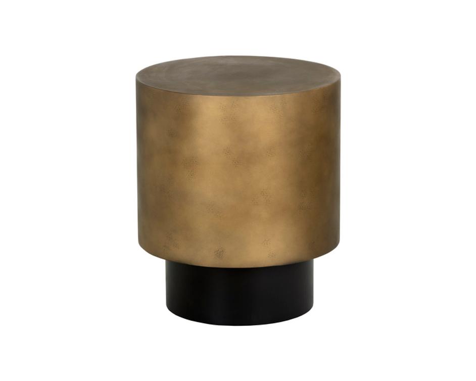 BERNABY END TABLE - ANTIQUE BRASS by Sunpan