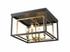 Euclid 4 Light Flush Mount in Olde Brass + Bronze Finish by Z-Lite