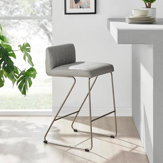 Raoul Counter Stool In Antique Graphite Gray by New Pacific Direct