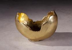 Burled Bowl Gold Leaf  by PHILLIPS COLLECTION