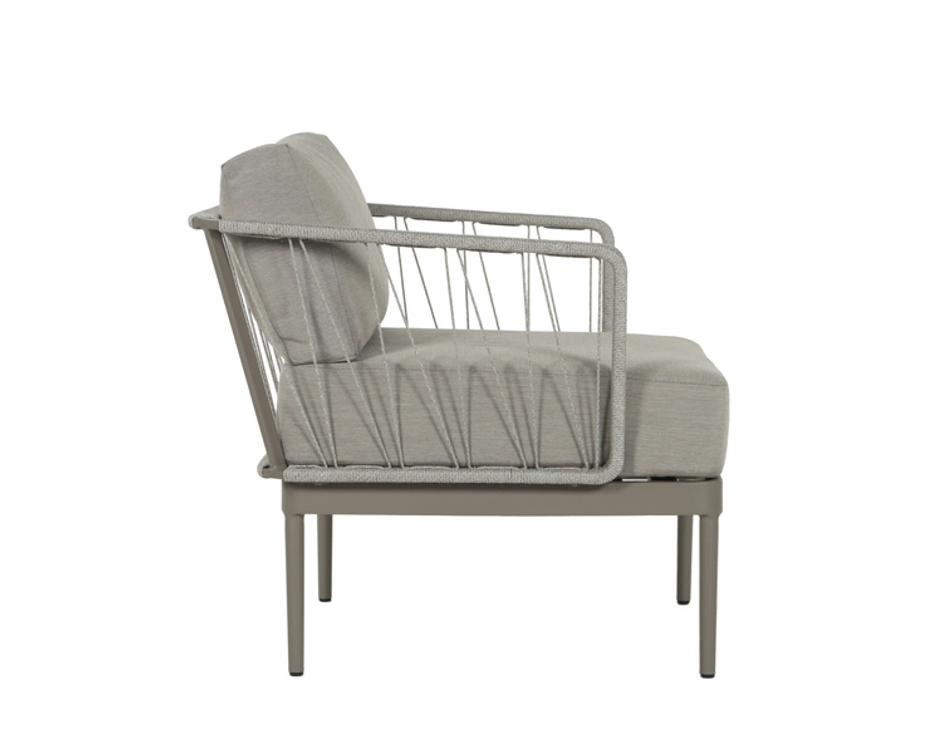 CATANIA ARMCHAIR - GREY - PALAZZO TAUPE by Sunpan