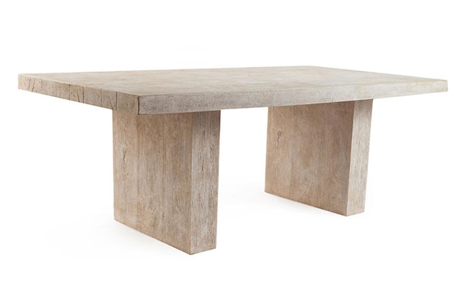 Old Lumber Dining Table, Roman Stone by PHILLIPS COLLECTION
