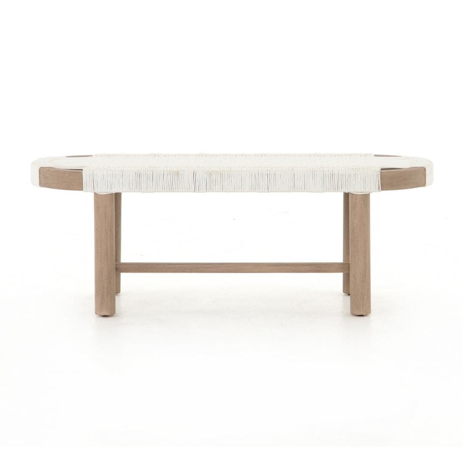 Sumner Outdoor Bench In Washed Brown by FOUR HANDS