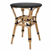 Orleans Paris Bistro Dining Table In Black by New Pacific Direct