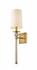 Mia 1 Light Wall Sconce in Rubbed Brass Finish by Z-Lite